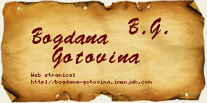 Bogdana Gotovina vizit kartica